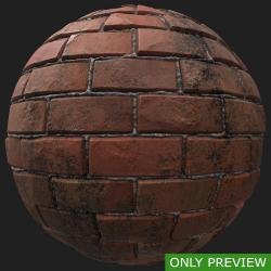 PBR Texture of Wall Bricks Dirty #2